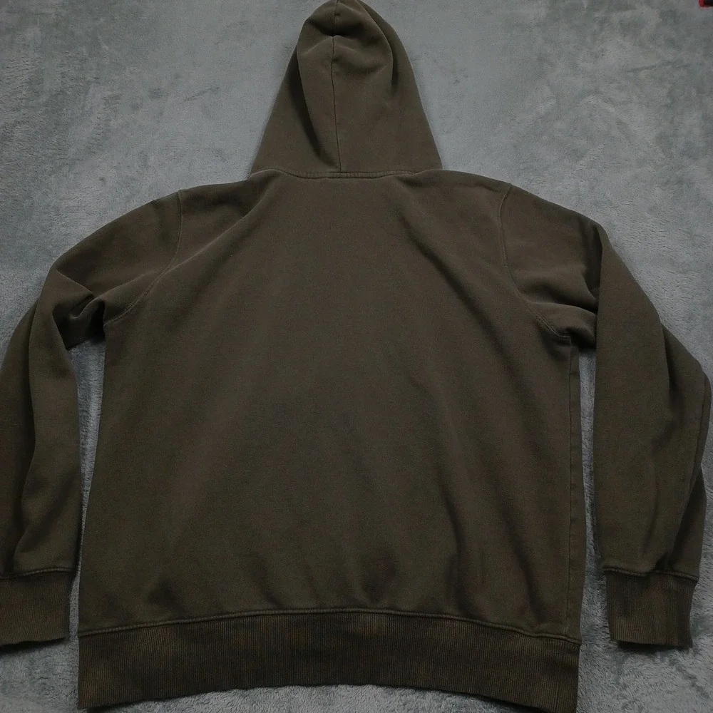 North Face Sweater Mens Large Green Hoodie Bear‎ Outdoor Casual